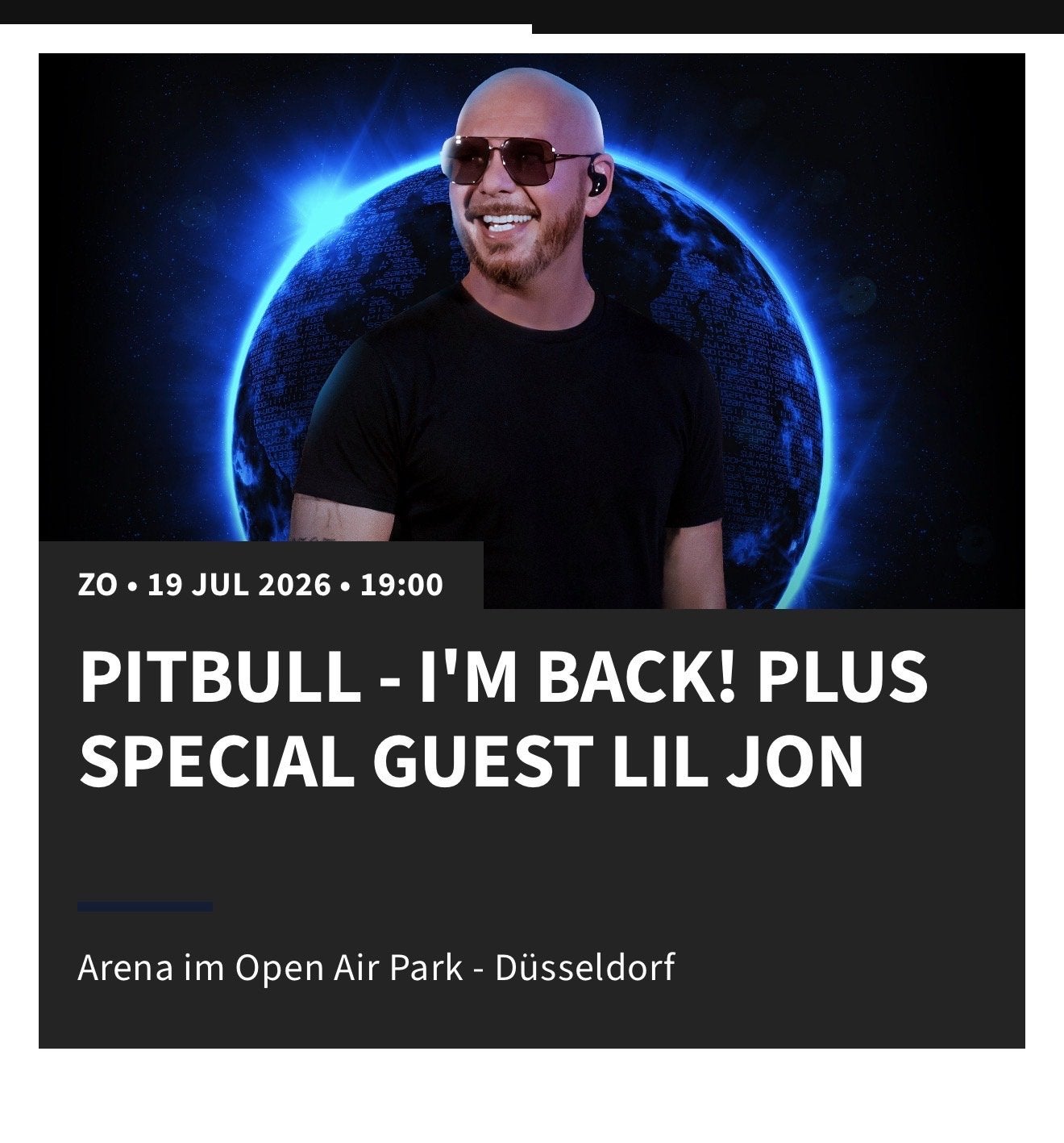 Pitbull 19 juli - 2 staplekken golden circle 2, Tickets en Kaartjes, Concerten | Pop, Twee personen, Juli