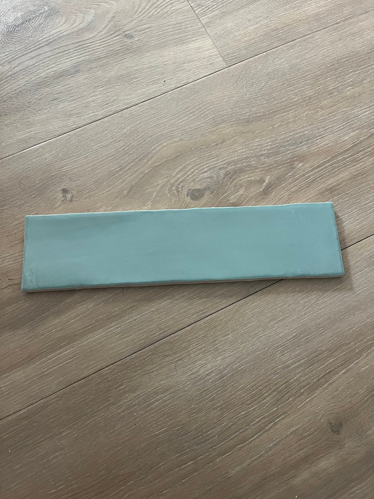 67 keramische wandtegels 7,5x30cm jade groen, Ophalen, Nieuw, Minder dan 20 cm, 20 tot 40 cm