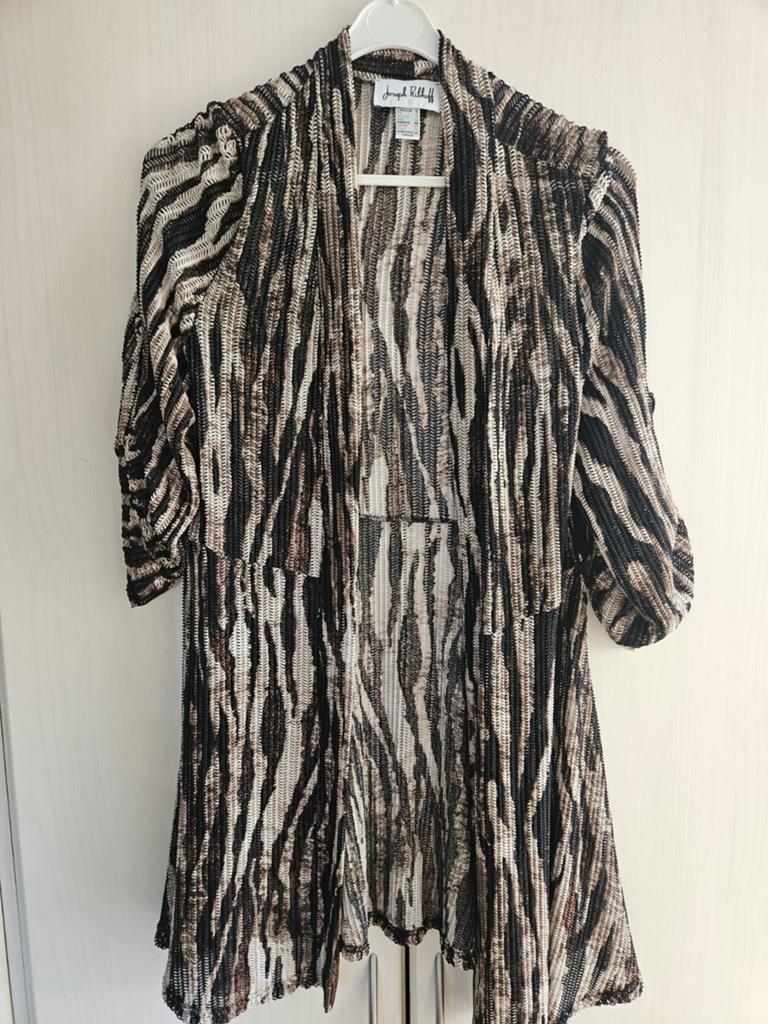 Joseph Ribkoff vest met dierenprint - Maat 40, Maat 38/40 (M), Bruin, Joseph Ribkoff, Ophalen of Verzenden