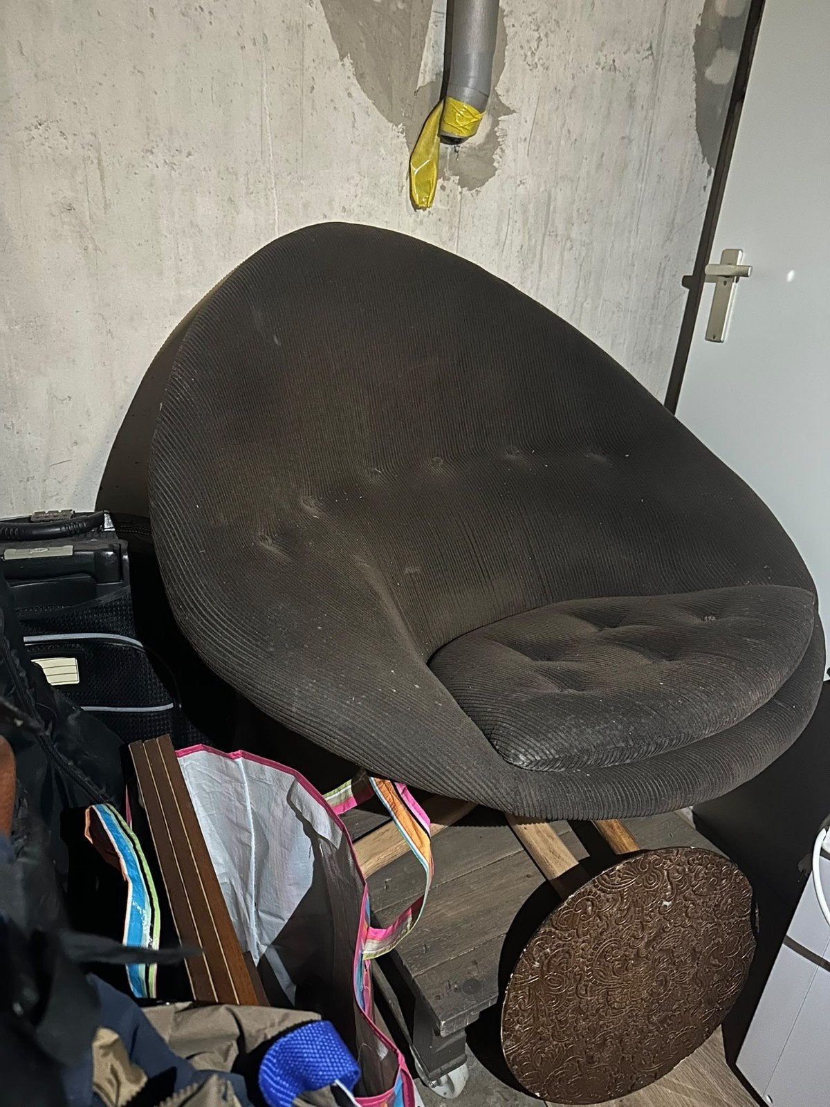 Vintage kuipfauteuil/stoel, Ophalen