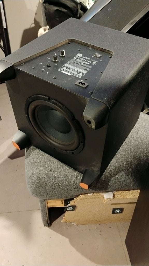 JBL Cinema SB400 subwoofer - losse sub, Ophalen of Verzenden, Gebruikt, Subwoofer, JBL