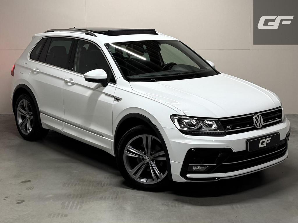 Volkswagen Tiguan 1.4 TSI ACT 2X R-Line Pano Virtual ACC NAP, Auto's, Volkswagen, Stof, 4 cilinders, Wit, Origineel Nederlands