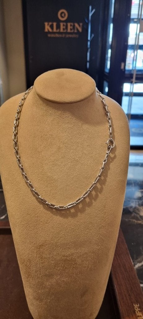 Witgouden Collier 14 krt // 20,3 gram, Ophalen of Verzenden, Zo goed als nieuw, Info@kleenedelmetalen.nl, Goud