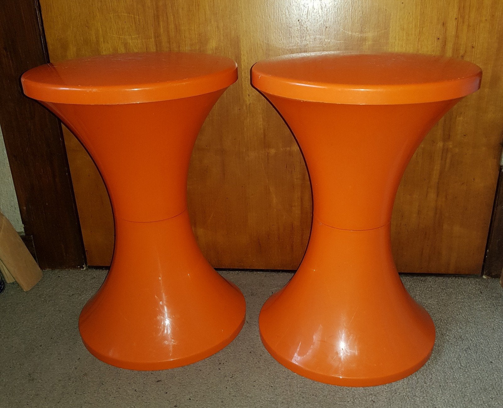 Retro vintage oranje TamTam krukjes., Ophalen, Huis en Inrichting