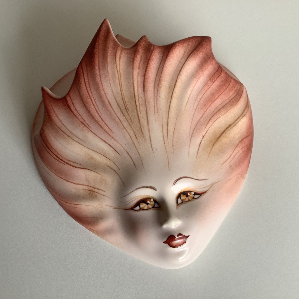 prachtig gesigneerd masker / muurvaas, Antiek en Kunst, Curiosa en Brocante, Ophalen of Verzenden