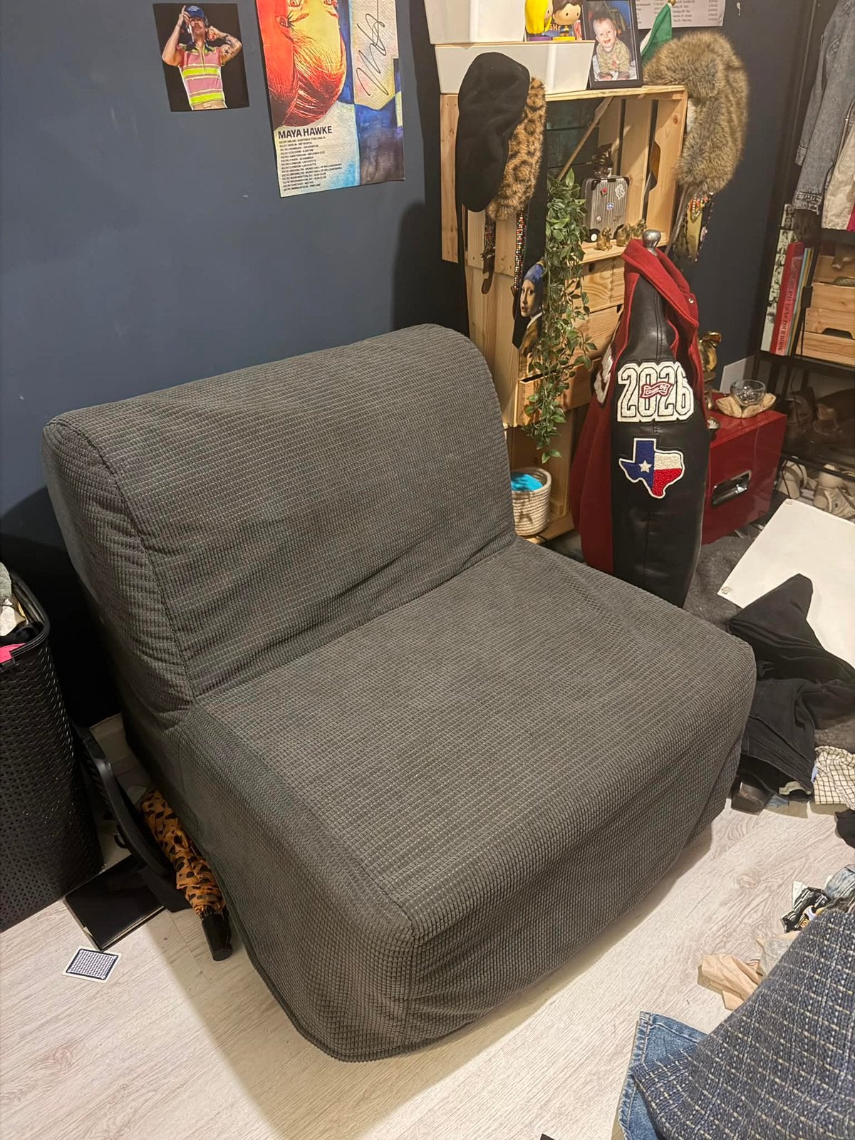 Slaapbank / slaapstoel 1 persoons van ikea, Ophalen, Eenpersoons, 190 cm of minder, Zo goed als nieuw