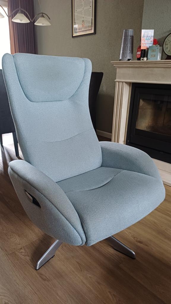 FraMati design fauteuil, Huis en Inrichting, Fauteuils, Ophalen, Gebruikt, 75 tot 100 cm, Stof