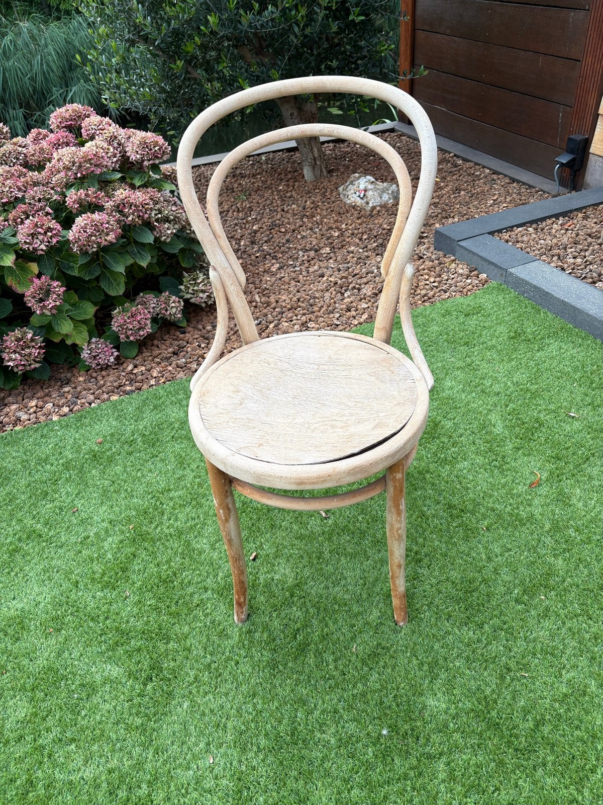 Vintage houten caféstoel / Thonet stijl bistrostoel, Ophalen