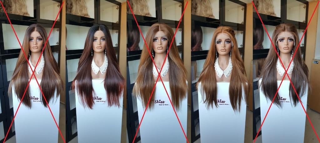 Basic Lace Pruiken - Pruik - Wig - Haar - Lace -, Ophalen of Verzenden, Nieuw, Pruik of Haarverlenging