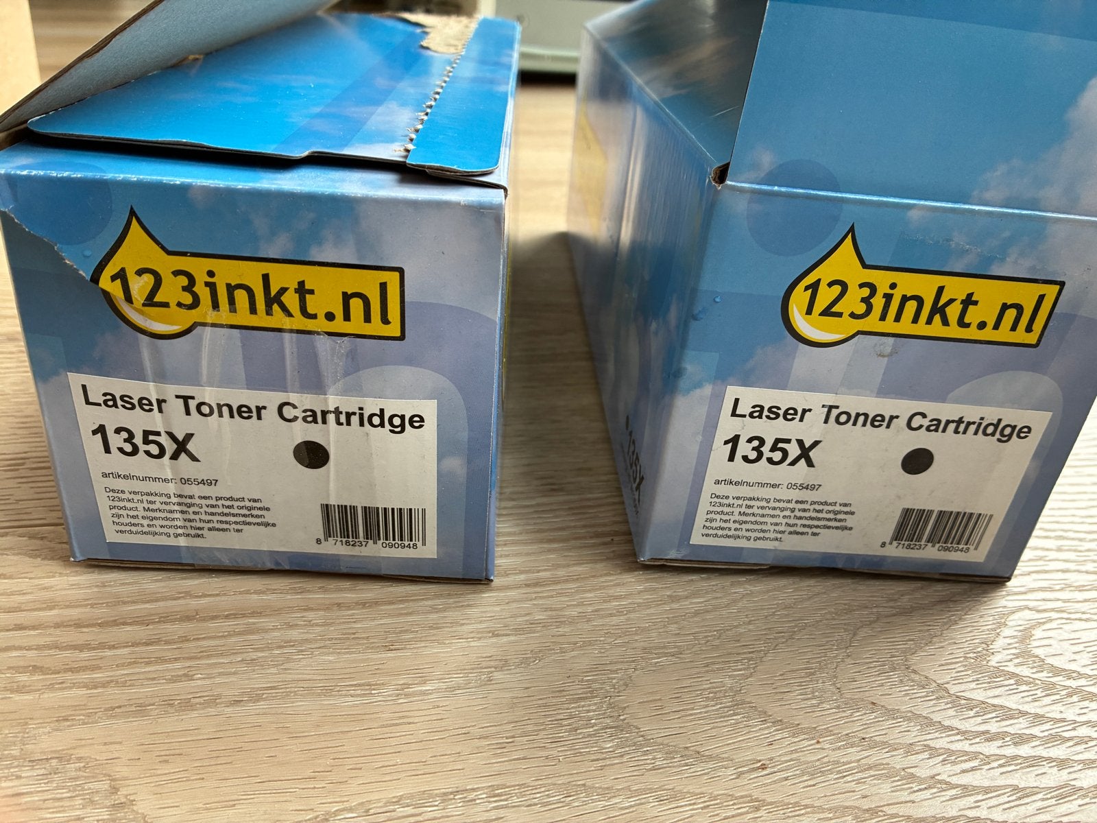 2x 123inkt Laser Toner Cartridge 135X (vervangt HP W1350X, Ophalen of Verzenden, Nieuw, Toner