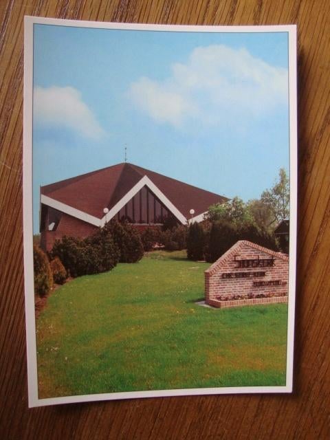 NIEUW ANSICHTKAART CHR. GEREF. KERK DAMWOUDE, Verzamelen, Ansichtkaarten | Nederland, Ophalen of Verzenden, 1980 tot heden, Ongelopen