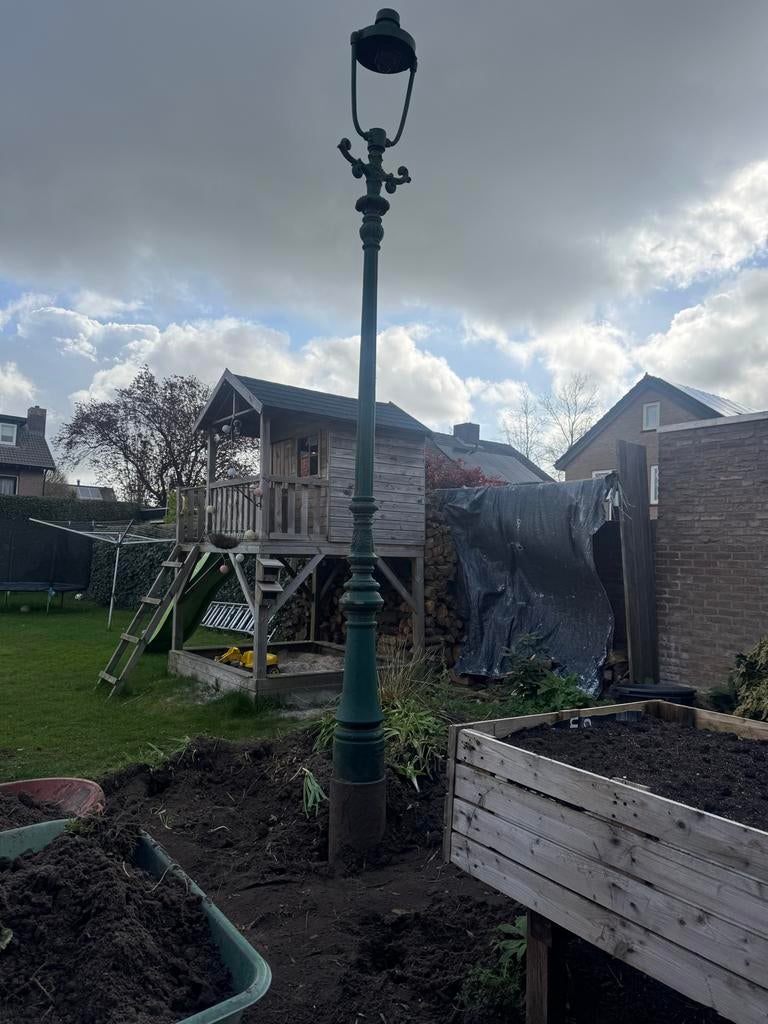 Antieke lantaarnpaal Nering-Bogel Deventer, Antiek en Kunst, Antiek | Lampen, Ophalen