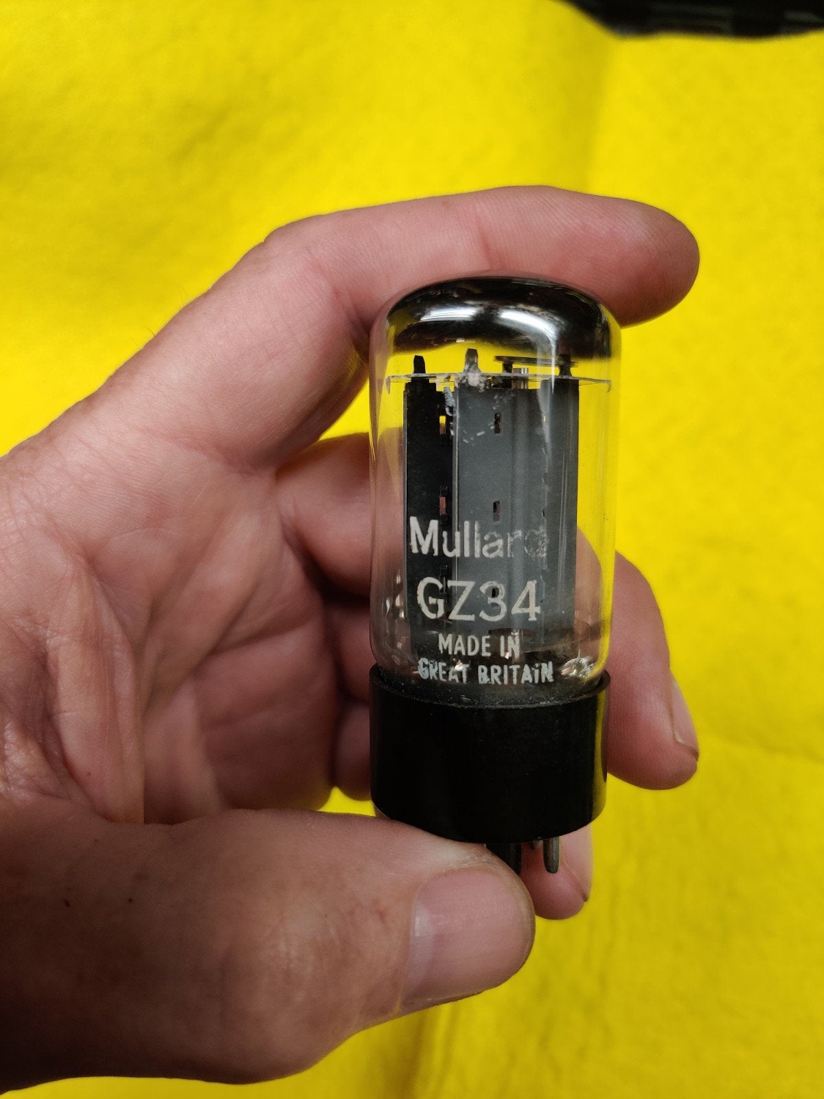 Mullard GZ34 buis - Made in Great Britain - Als nieuw, Ophalen of Verzenden