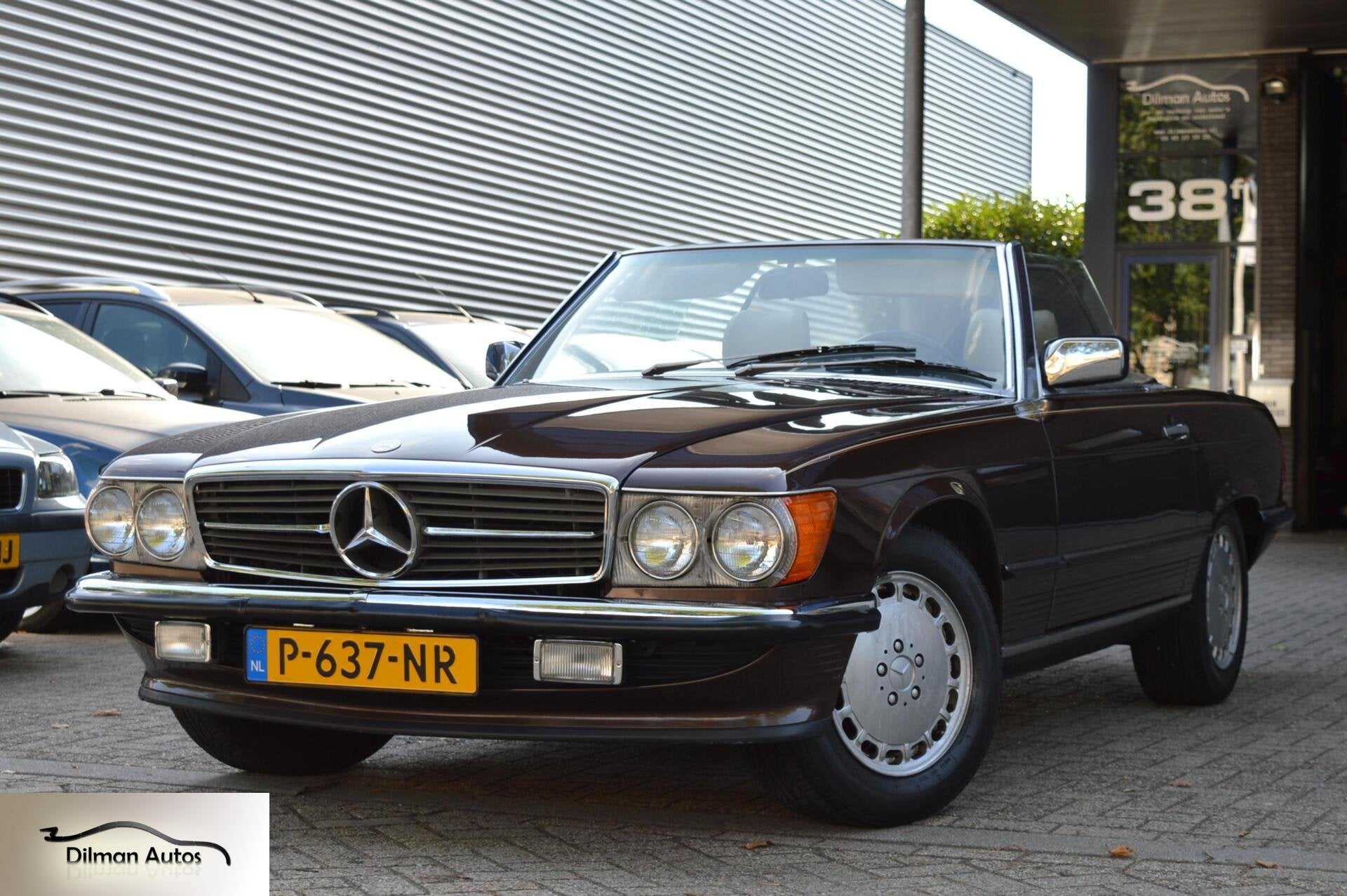 Mercedes SL-klasse 560 SL-1986-Cabrio-Hardtop-Airco-Automaat, Automaat, Achterwielaandrijving, 8 cilinders, Leder