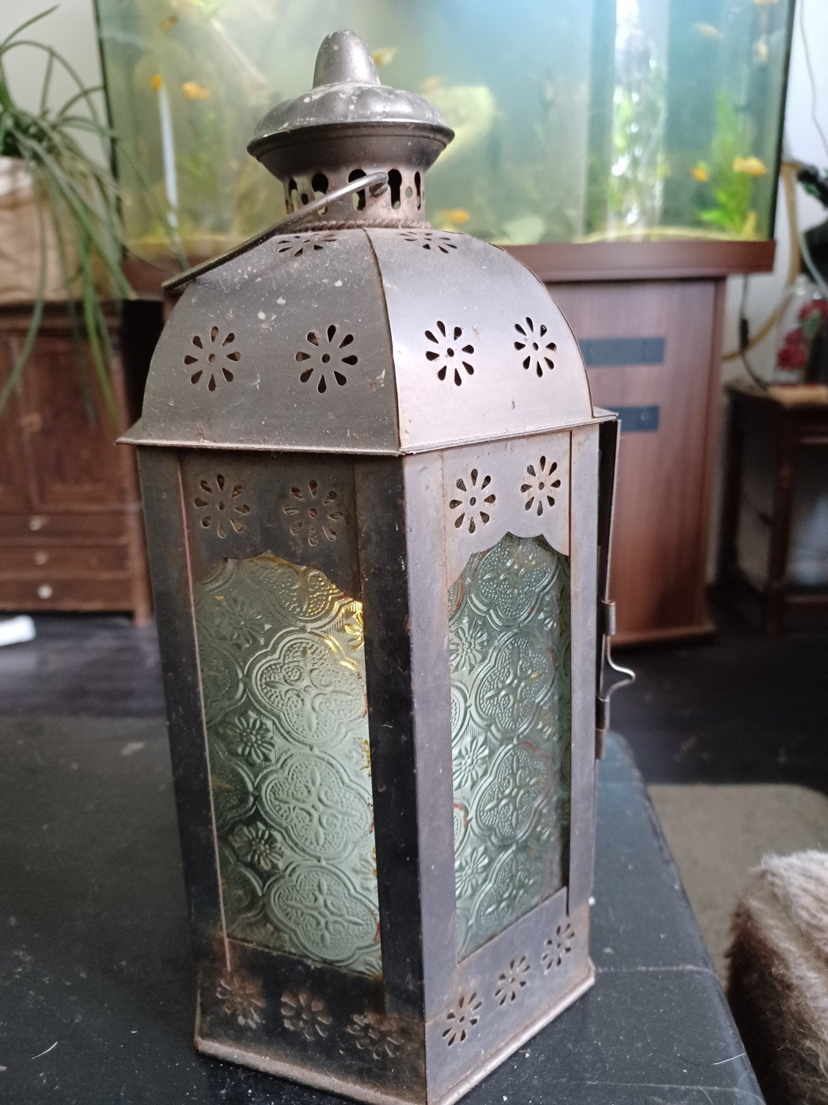 Heel oud windlicht., Ophalen of Verzenden