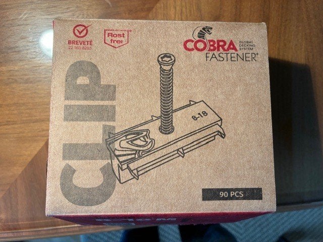 Cobra vlonderclips montageclips 8-18mm RVS 90 st vlonder, Ophalen of Verzenden, Zo goed als nieuw, Overige materialen