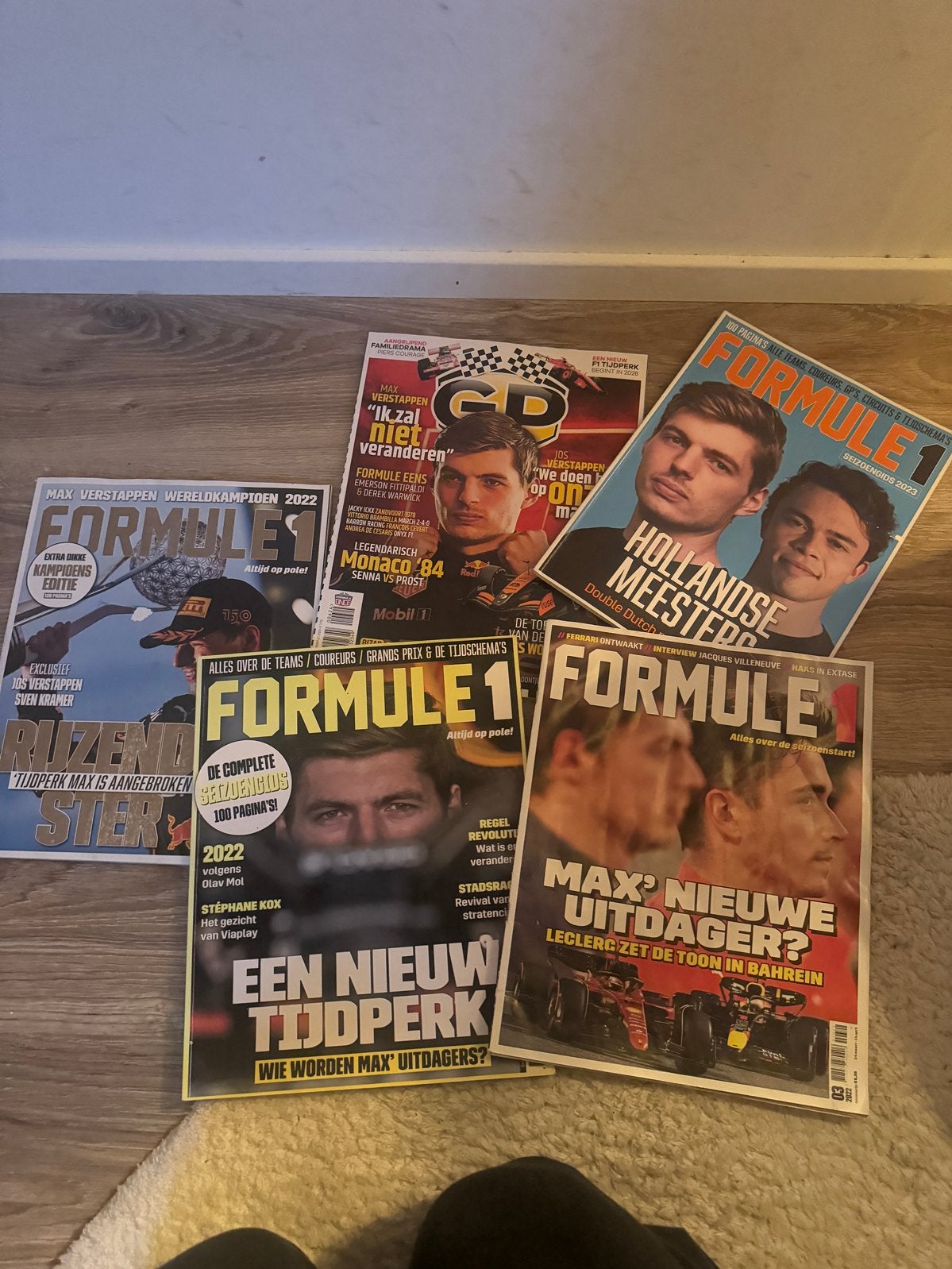 5 Formule 1 tijdschriften - diverse edities, Ophalen of Verzenden, Gelezen, Sport en Vrije tijd