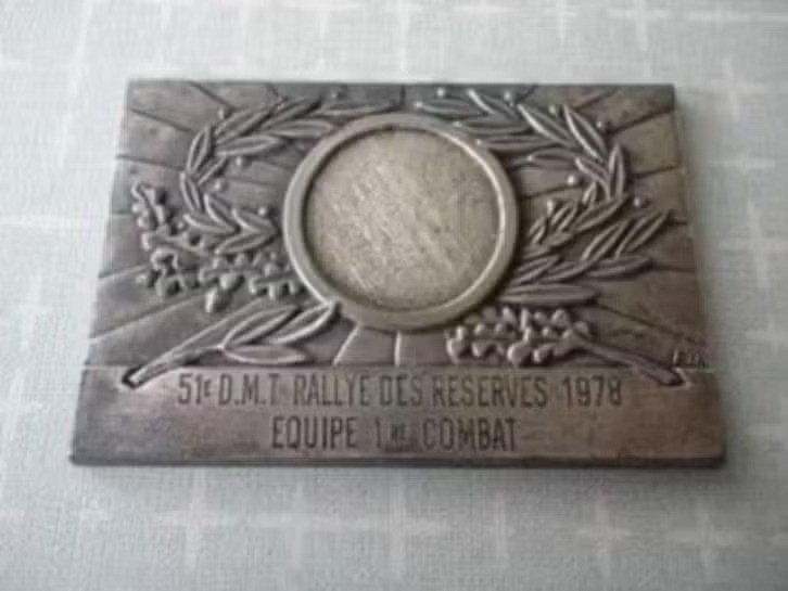 Zware Plakette, 51e DMT Ralley des Reserves 1978, Verzenden, Overige materialen, Buitenland