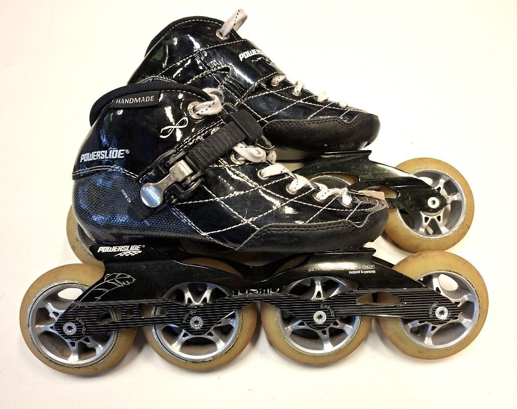 POWERSLIDE JUNIOR SKEELER MAAT 34, Gebruikt, Ophalen of Verzenden, Info@powerslide.com, Inline skates 4 wielen