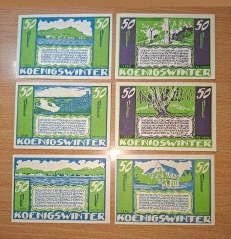 Duits Notgeld Königswinter Noodgeld, Ophalen of Verzenden, Duitsland