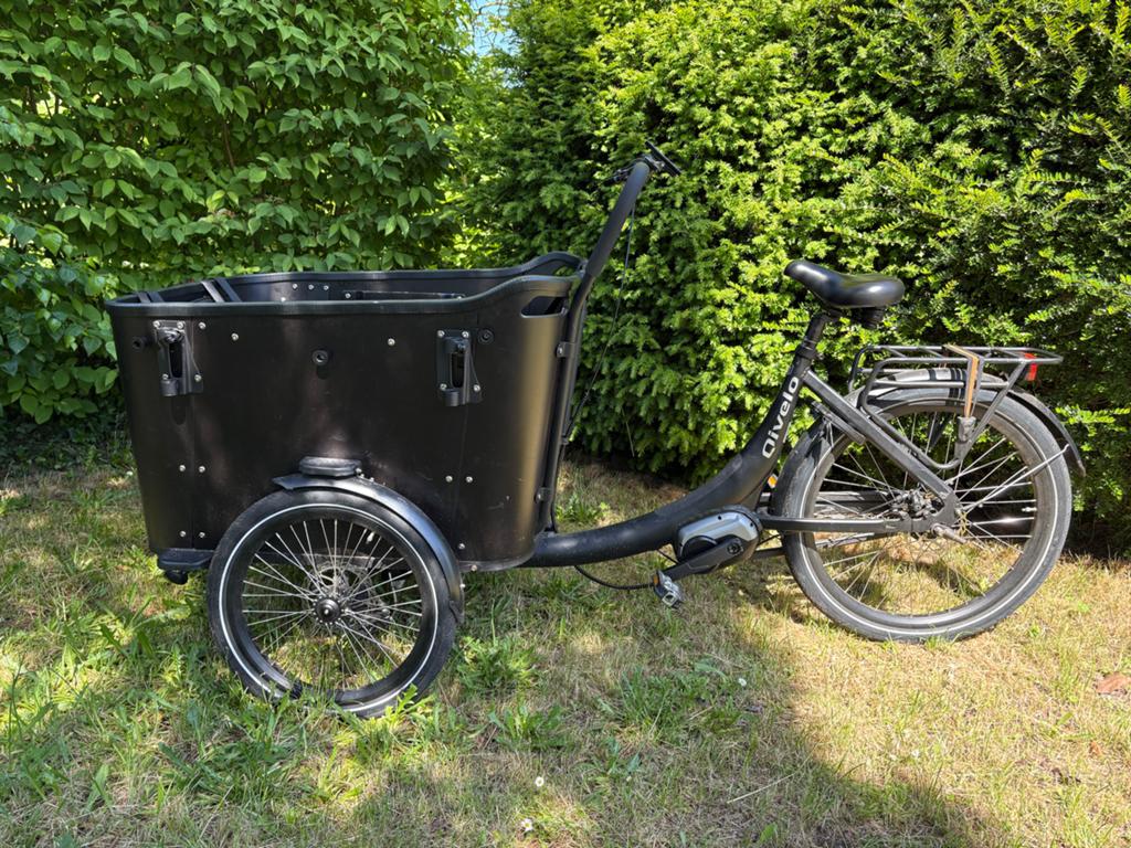 Qivelo Bakfiets Elektrisch met Huif - Perfect voor Gezin, Overige merken, 4 kinderen of meer, Gebruikt, Elektrisch