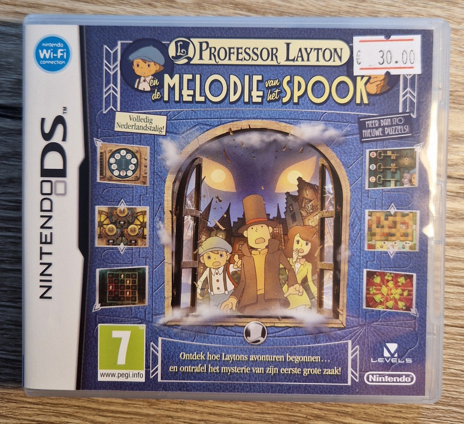 Professor Layton en de melodie van het spook Nintendo DS PAL, Gekoppelde computers, 1 speler, Ophalen of Verzenden, Zo goed als nieuw