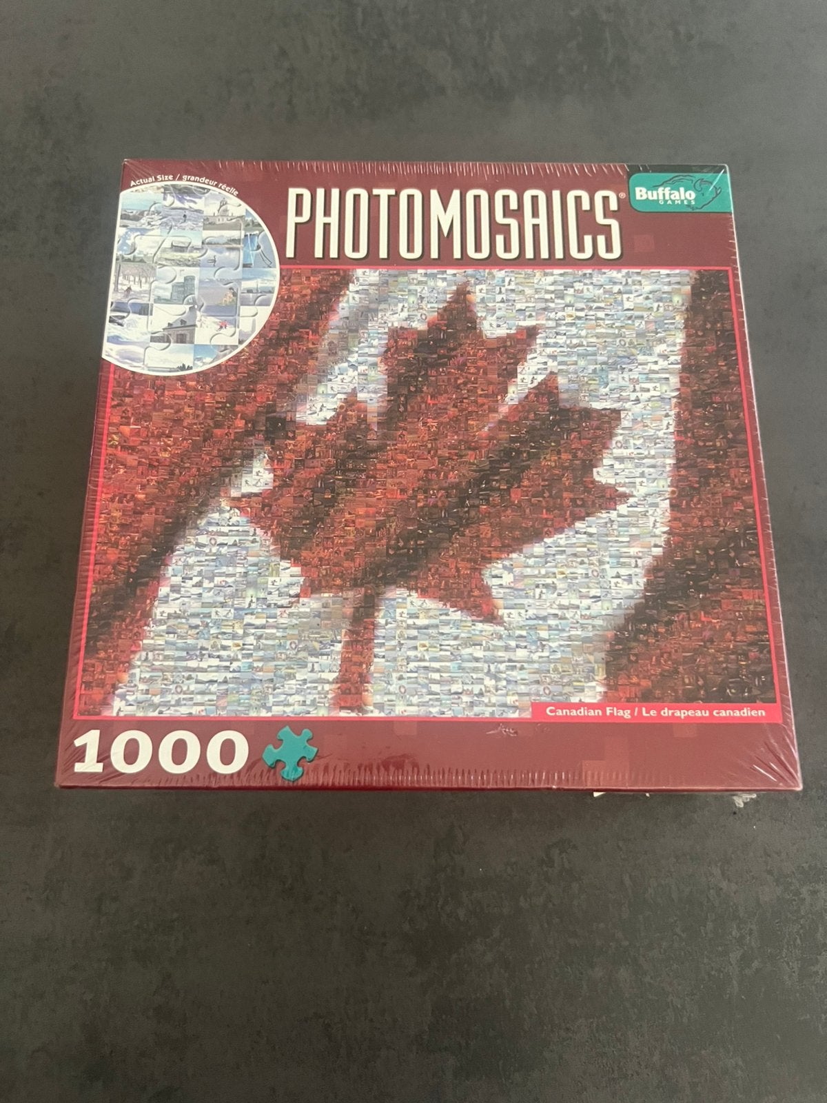 NIEUW Buffalo Games puzzel 1000 stukjes Photomosaics Canada, Ophalen of Verzenden, 500 t/m 1500 stukjes, Zo goed als nieuw