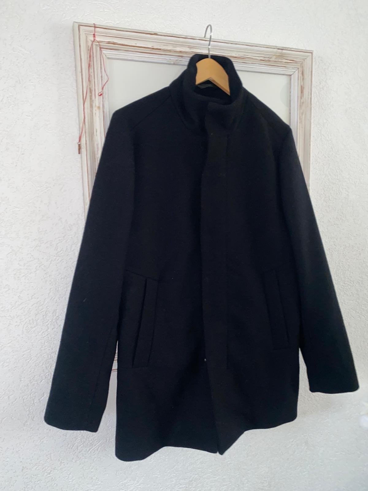 Daily Aesthetikz Wollen Jas - Zwart, Maat M, Kleding | Heren, Ophalen of Verzenden, Zo goed als nieuw, Maat 48/50 (M), Zwart