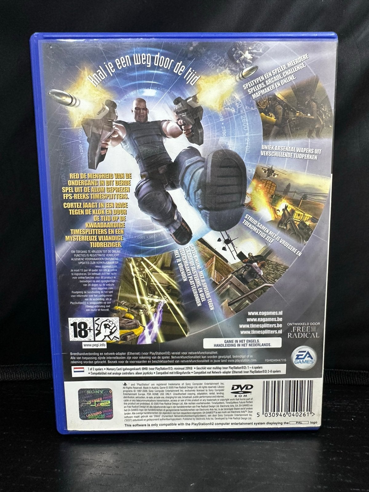 TimeSplitters Future Perfect - PlayStation 2 (PS2), Spelcomputers en Games, B, Gebruikt, Vanaf 18 jaar, Shooter