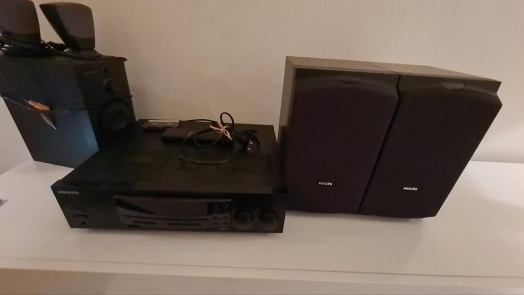 Vintage Kenwood soundsystem, Gebruikt, 5.1-systeem, Minder dan 40 watt, Overige spelers