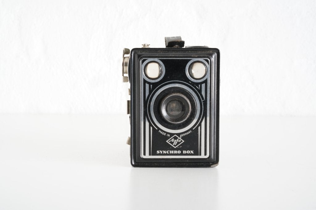 Agfa Synchro Box uit 1951, Audio, Tv en Foto, Fotocamera's Analoog, Ophalen of Verzenden, Gebruikt, Compact, Overige Merken