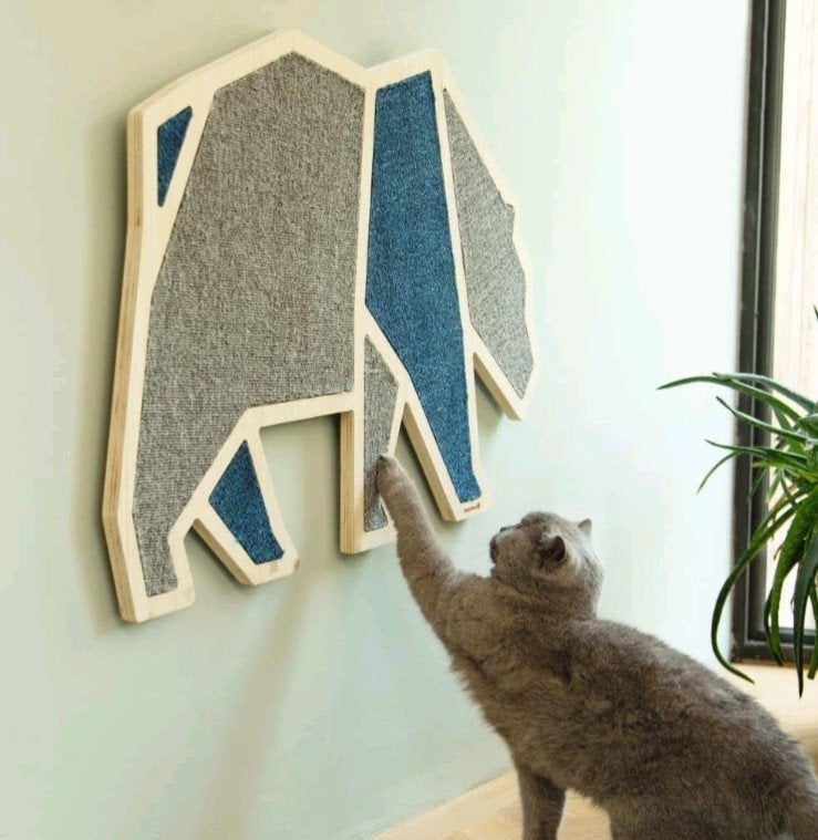 Beeztees Blue Bea 409107 Cat Scratching Board, Dieren en Toebehoren, Ophalen of Verzenden, Zo goed als nieuw, Krabpaal