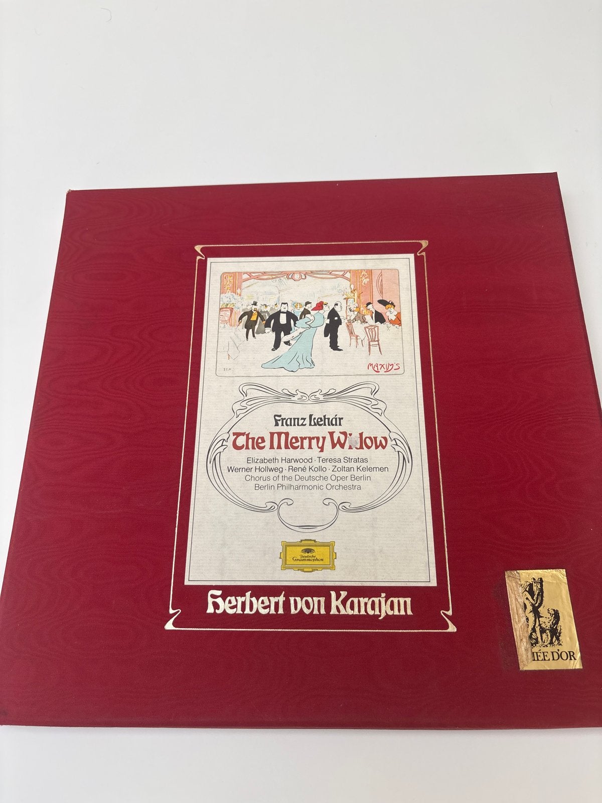Franz Lehár - The Merry Widow - Herbert von Karajan LP, LP, Gebruikt, Overige componisten, Opera of Operette