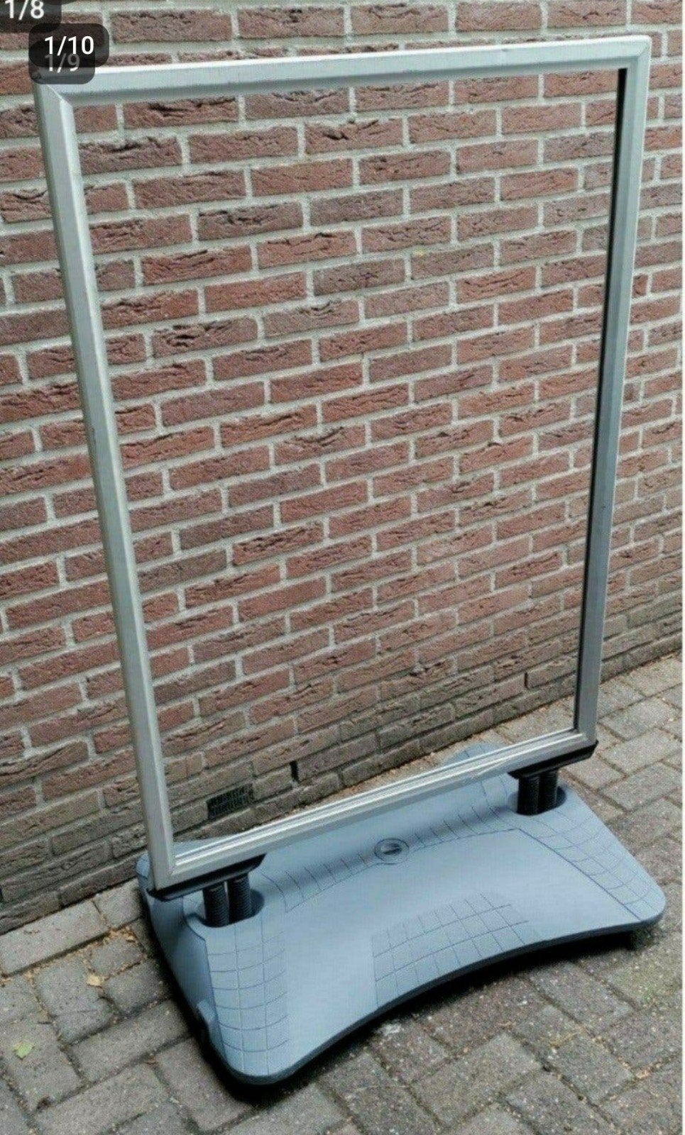 Stoepbord,Posterstandaard,Reclame,waaibord,Aluminium,stoep, Ophalen, Gebruikt, Reclamebord