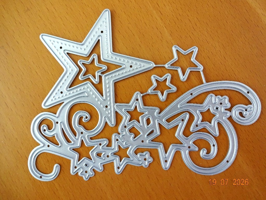 snijmal swirl met sterren, Ophalen of Verzenden, Nieuw, Kerst, Pons of Mal
