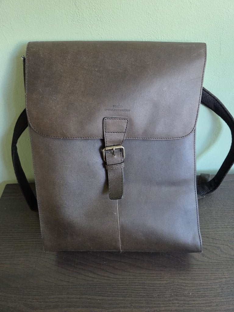 leren laptop tas, Computers en Software, Laptoptassen, Ophalen of Verzenden, 15 inch, Zo goed als nieuw, Aktetas
