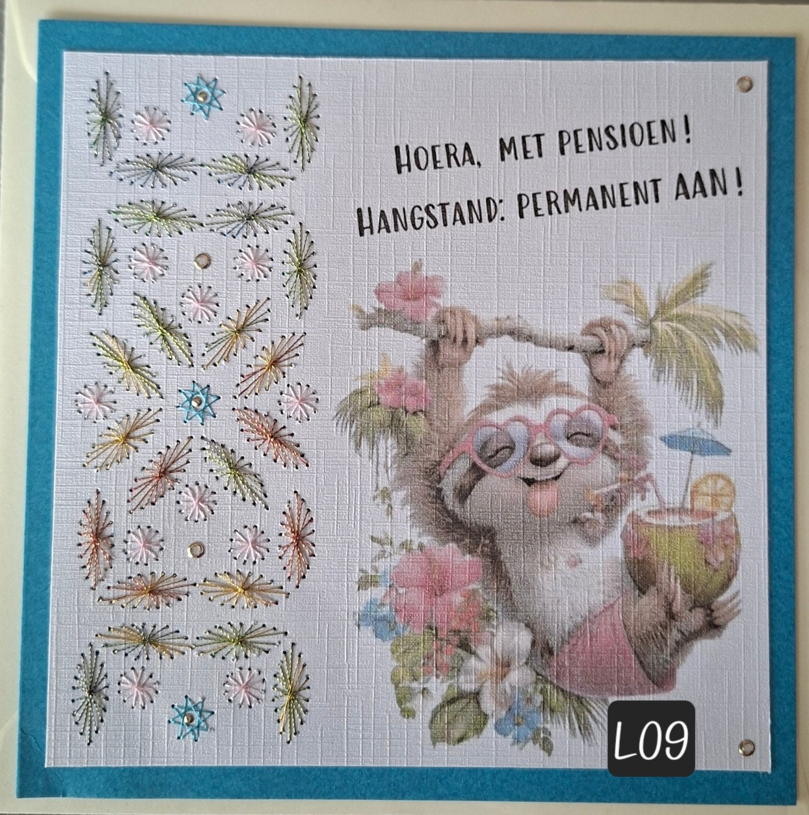 Geborduurde Wenskaarten Jubileum Abraham Sara, Nieuw, Man of Vrouw, Info@sparklecrafts.nl, Ophalen of Verzenden