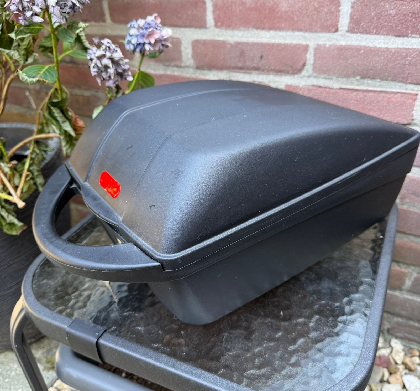 Fietskoffer, Ophalen, Zo goed als nieuw