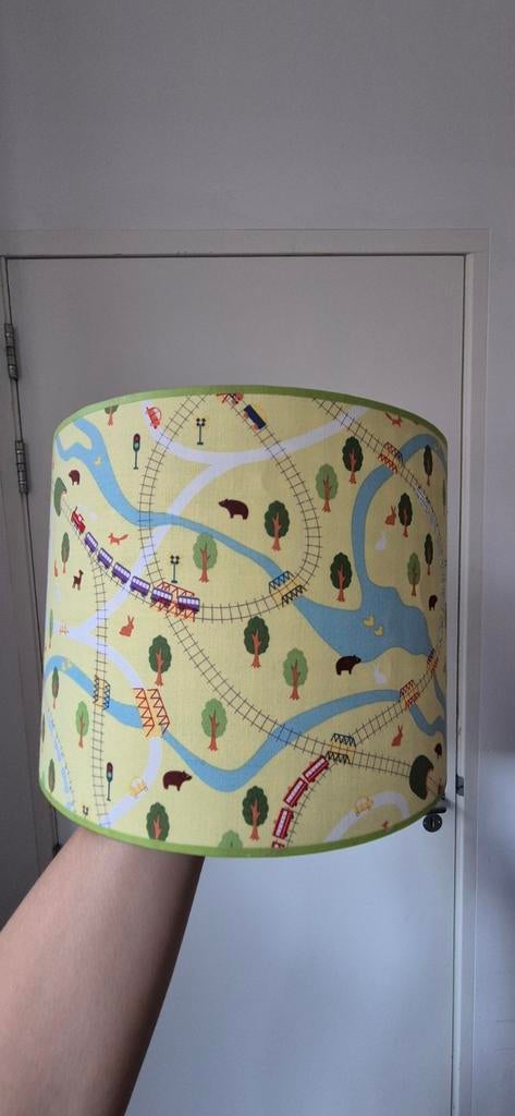 Hanglamp babykamer jongen - Trein en dieren thema, Ophalen, Zo goed als nieuw, Minder dan 50 cm, Kinderkamer, Speels, Trein thema