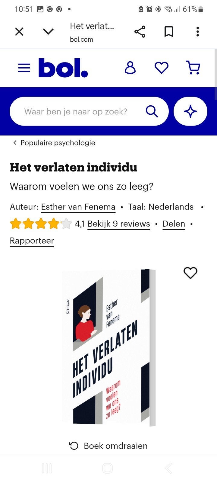 nieuw boek het verlaten individu esther fennema, Boeken, Ophalen of Verzenden, Nieuw