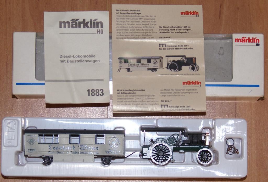 1883 Marklin LEONARD WEISS  diesel tractor, Wisselstroom, Ophalen of Verzenden, Märklin, Nieuw