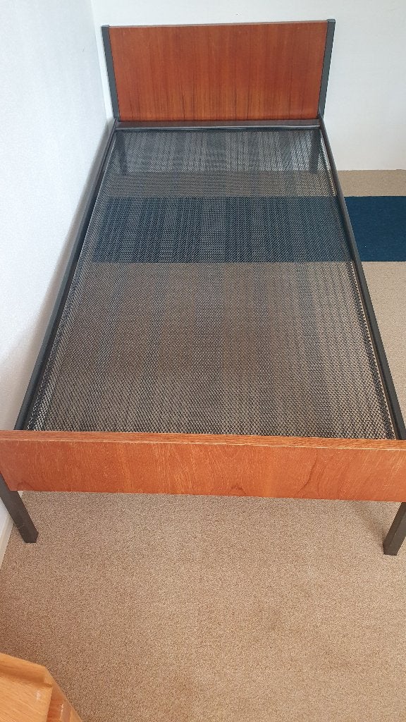 1 persoonsbed, Huis en Inrichting, Slaapkamer | Bedden, Ophalen, Eenpersoons, Bruin, 200 cm