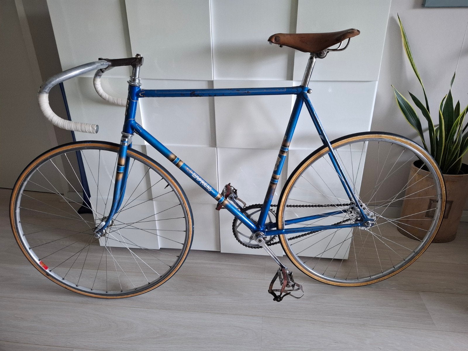 Oldtimer vintage Duitse Express baanfiets 58.5ct 1952!, Fietsen en Brommers, 55 tot 59 cm, Ophalen