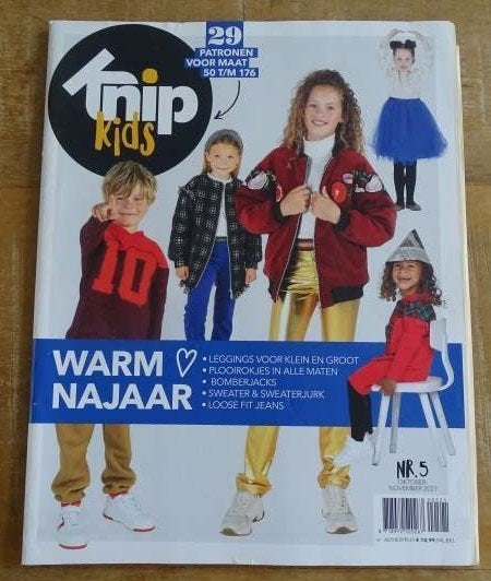 Knipkids Knippie nr. 5 oktober november 2021 maat 50 t/m 176, Hobby en Vrije tijd, Verzenden, Zo goed als nieuw, Kind, Knippie