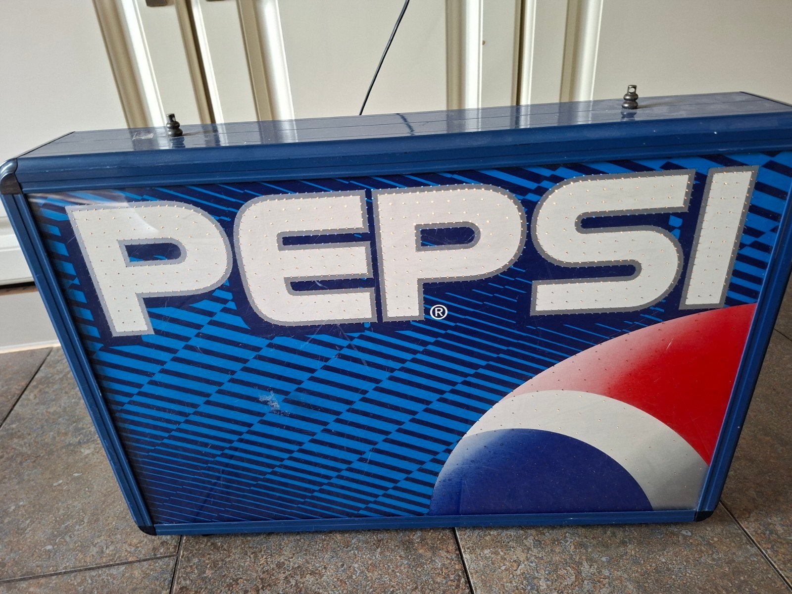 Vintage Pepsi Lichtbak - Reclamebord, Ophalen of Verzenden, Gebruikt, Lichtbak of (neon) lamp