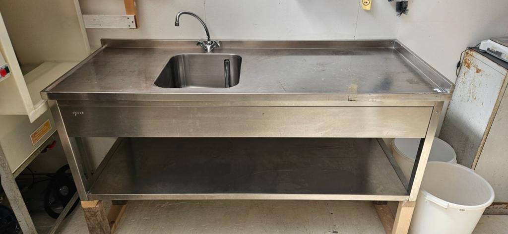 RVS horeca aanrecht / spoeltafel – 180x70, Ophalen of Verzenden