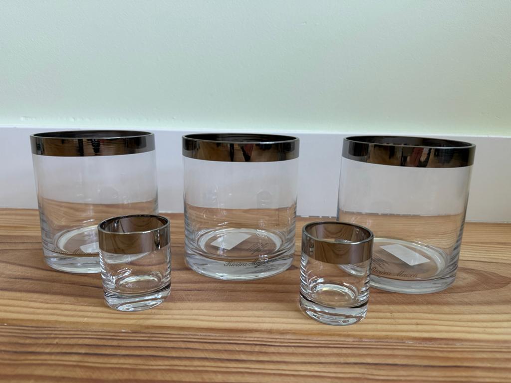 Riviera Maison Double Hurricane Mini Kandelaars Set, Overige materialen, Ophalen of Verzenden, Zo goed als nieuw, Kandelaar