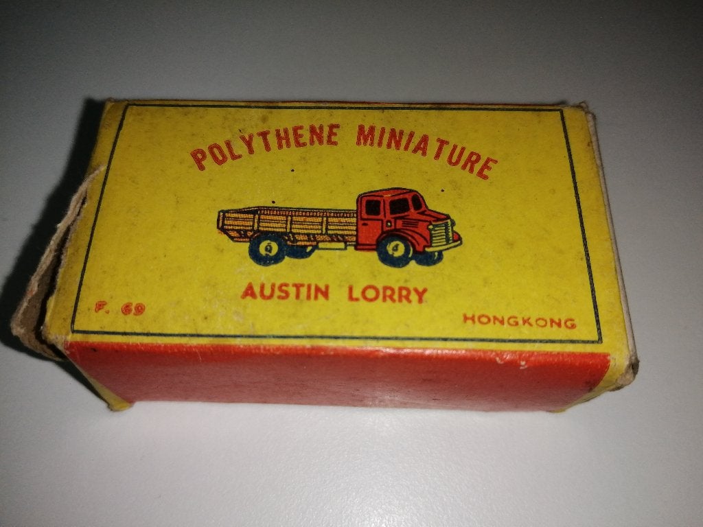 Oud doosje Polythene miniatuur Austin lorry, Ophalen of Verzenden