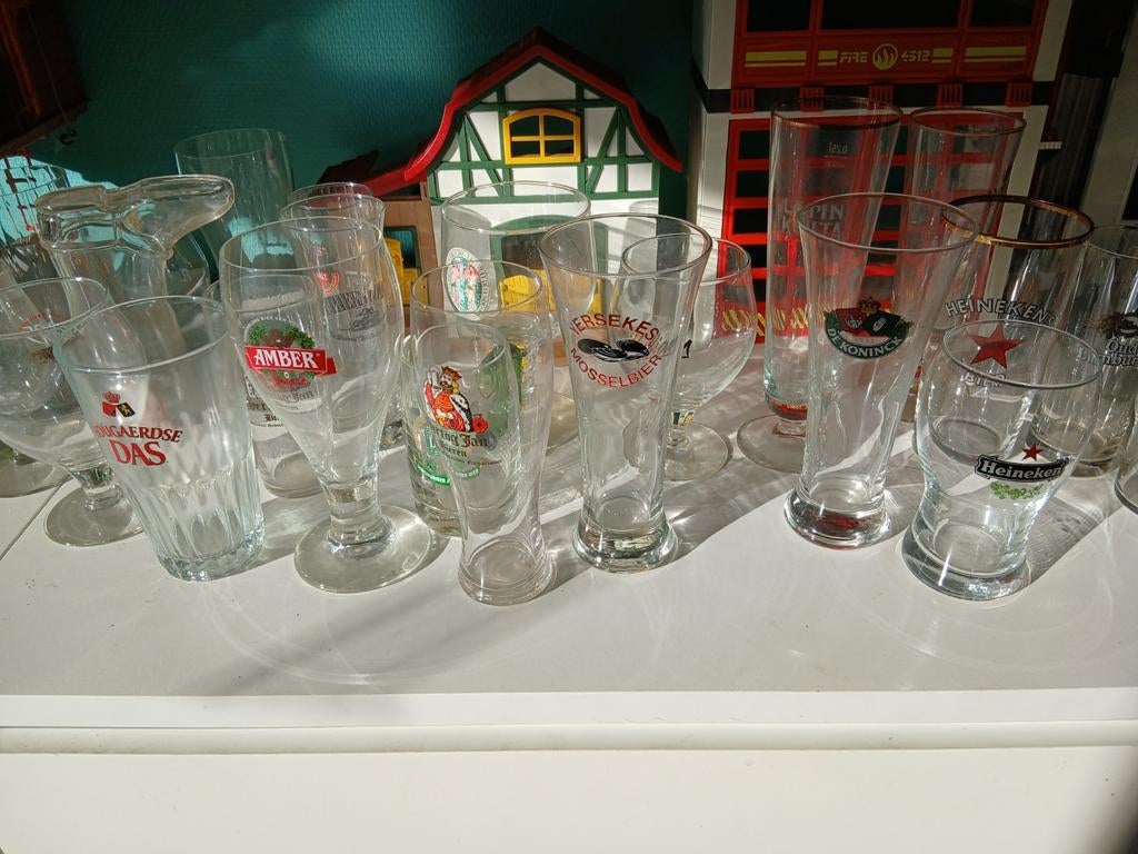 Luxe bierglazen, Ophalen of Verzenden, Zo goed als nieuw, Bierglas