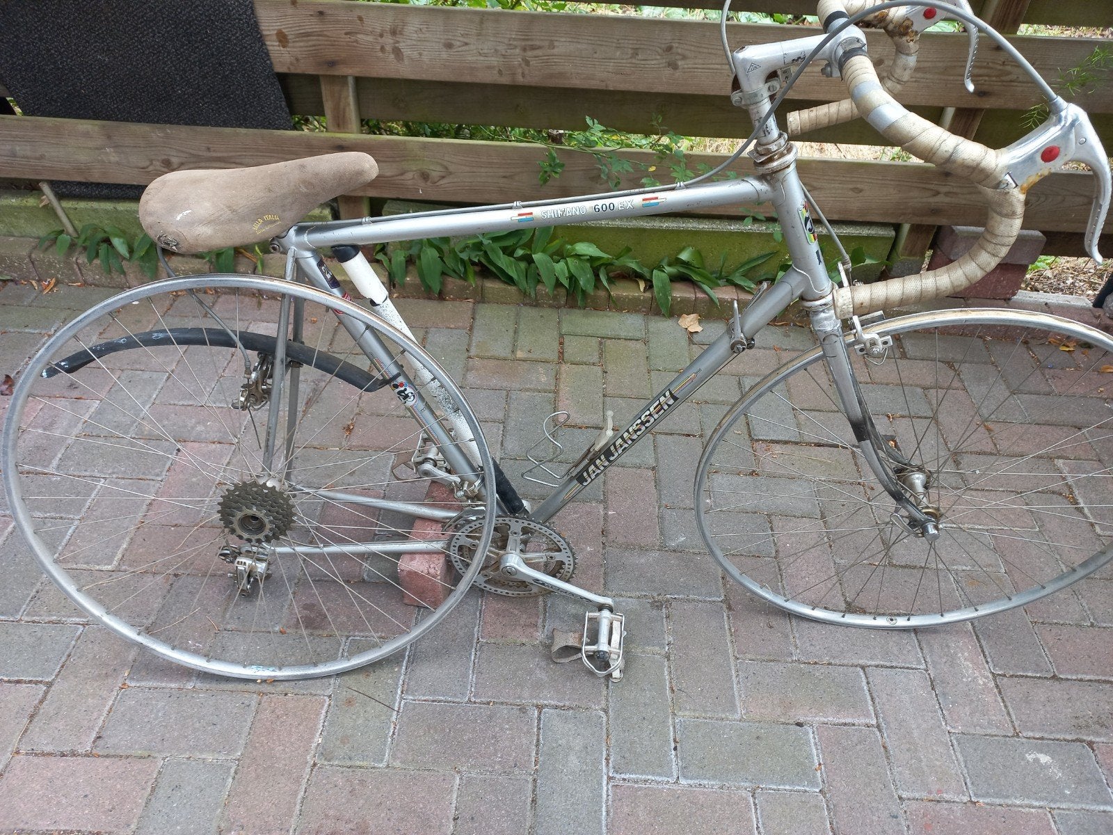 Jan Jansen racefiets jaren '80 - Opknapper (zilver metallic), Fietsen en Brommers, Fietsen | Racefietsen, Ophalen